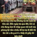 Mẹ chồng ốm l-ẫn, tháng nào anh cả cũng gửi 20 triệu lo liệu cho mẹ nhưng tôi ỉm luôn để ăn tiêu. Đến ngày bà qua đời, lật tấm chiếu lên tôi s-ởn g-ai ố-c thấy tờ giấy A4 bên dưới